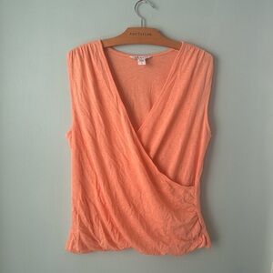 Athleta Breezy Wrap Tank size large in discontinued color